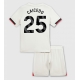 Chelsea Moises Caicedo #25 Replike Gostujuci Dres za djecu 2025-26 Kratak Rukav (+ Kratke hlače)